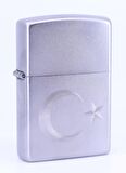 Zippo Satin Ay Yildiz Dizayn Çakmak 