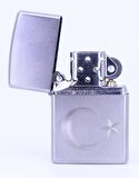 Zippo Satin Ay Yildiz Dizayn Çakmak 