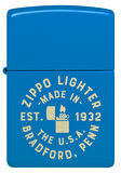 Zippo Bradford Sky Blue Dizayn Çakmak
