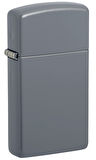 Zippo Slim Flat Grey - Gri Dizayn Çakmak