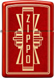 Zippo Metallic Red Logo Dizayn Çakmak