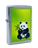 Zippo Panda Bear Sitting With Bamboo Dizayn Çakmak