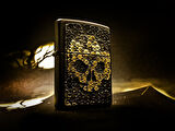 Zippo Skulls in Skull Dizayn Çakmak