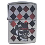 Zippo ArmorCase Skull Ace / Kurukafa Çakmak