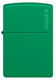 Zippo Green Grass Logo Parlak