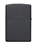 Zippo Black Mate Yellow Logo Çakmak