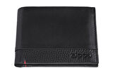 Zippo RFID Bloklamalı Nappa Deri Tri-Fold Cüzdan - Siyah