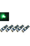 Femex 5 Adet T3-T4-T5 Duy Uyumlu Mini Led Ampul Kilometre Gösterge Ambians Aydınlatma Yeşil