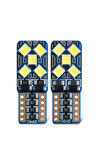 Femex 2 Adet T10 Led 10 Ledli Mini Yassı Tip Park, Plaka, İç Aydınlatma Beyaz