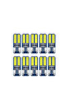 Femex 10 Adet T10 Led 24 Ledli Mini Yassı Tip Park, Plaka, İç Aydınlatma Beyaz