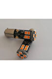 Femex 2 Adet H21W Led 12 Ledli Led BAY9S Ampul Turuncu