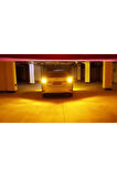 Femex T20 Çift Devre Büyük Dipsiz PY21/5W Tip 66 Ledli Mercekli Turuncu