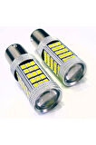 Femex 1016 Çift Duy Led P21/5W Tip BAY15D 66 Ledli Çapraz Tırnak Mercekli Beyaz
