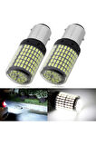Femex 93 Tek Duy Led P21W Tip BA15S 144 Ledli Düz Tırnak Beyaz