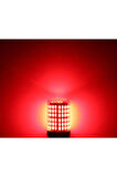Femex 93 Tek Duy Led PR21W Tip BA15S 144 Ledli Düz Tırnak Kırmızı