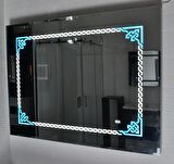 Dokunmatik LED'li 65x60 Desenli ve Renkli Ayna