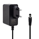 WEKO 12 VOLT - 1 AMPER 5.5*2.5 UÇLU YERLİ ÜRETİM PLASTİK KASA PRİZ TİPİ  ADAPTÖR