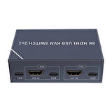 POWERMASTER PM-11777 8K HDMI USB KVM SWITCH 2X1