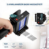 POWERMASTER PM-10878 4.3 DOKUNMATİK EKRANLI ŞARJLI ENDÜSTRİYEL EL TİPİ PORTATİF MÜREKKEP YAZICI