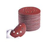 Gfb 6991 Cırtlı Disk Zımpara 8 Delikli 230 mm 60 Kum - 10 Adet