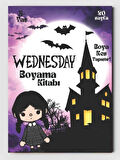  Wednesday Toca Boca Boyama Kitabı (20 Tam Sayfa Resimli Boyama Kitabı)