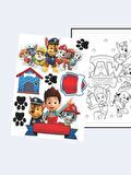 Paw Patrol Boyama Kitabı (20 Tam Sayfa) (+1 Sayfa Sticker) (Maske Hediyeli)