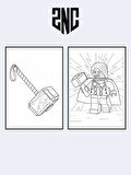 Thor Boyama Kitabı (20 Tam Sayfa), (+1 Sayfa Sticker)