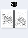Lilo ve Stitch Boyama Kitabı (20 Tam Sayfa), (Sticker Hediyeli)