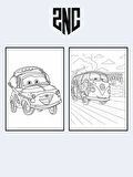Arabalar (Cars) Boyama Kitabı (20 Tam Sayfa), (Sticker Hediyeli)