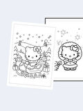 Hello Kitty (Yılbaşı Temalı) Boyama Kitabı (20 Tam Sayfa), (Sticker Hediyeli)
