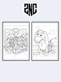 Toy Story (Oyuncak Hikayesi) Boyama Kitabı (20 Tam Sayfa), (Sticker Hediyeli)