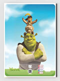 Shrek (Şrek) Boyama Kitabı (20 Tam Sayfa), (Sticker Hediyeli)