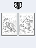  Unicorn Boyama Kitabı (20 Tam Sayfa), (Sticker)