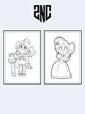 Brawl Stars Boyama Kitabı (20 Tam Sayfa), (Sticker)