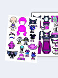Monster High Toca Boca Boyama Kitabı (20 Tam Sayfa)