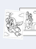 Super Mario Çocuklar İçin Boyama Kitabı (20 Tam Sayfa Resimli Boyama Kitabı)