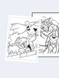 Batman Temalı Çocuklar İçin Boyama Kitabı (20 Tam Sayfa Resimli Boyama Kitabı)
