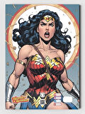  Wonder Woman Temalı Çocuklar İçin Boyama Kitabı (20 Tam Sayfa Resimli Boyama Kitabı)