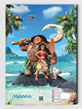 Moana Temalı, Çocuklar Için Boyama Kitabı (20 TAM SAYFA RESİMLİ BOYAMA KİTABI)