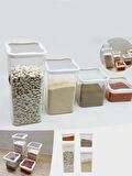 4lü Erzak Kabı Elegant 430ML-900ML-1400ML-1900ML