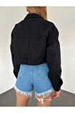 FERMUARLI CROP KOT CEKET