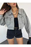 FERMUARLI CROP KOT CEKET