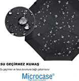 Microcase Unisex Tam Otomatik 8 Telli Rüzgar Korumalı Rüzgarda Kırılmayan Su Geçirmez Dayanıklı Şemsiye AL4663