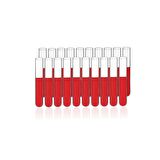 Cam Deney Tüpü 16x100 mm - 20 Adetlik Set - Hacim: 12ml - Isıya Dayanıklı