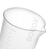 Plastik Beher 1000ml - Kabartma Dereceli Ölçülü Beaker -  Sıfır Ürün - 1 Adet/Paket