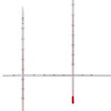 Cam Alkollü Termometre - Kimya Termometresi - 20-50C - Net Gösterge - 75 mm Daldırma Derinliği