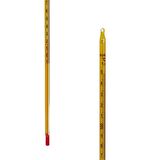 Cam Alkollü Termometre - Kimya Termometresi -10-150C - Net Gösterge - 75 mm Daldırma Derinliği