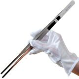 Penset 30cm Paslanmaz Çelik - Aşçı Cımbızı Düz-Küt Uç - Kimyasal ve Isıya Dayanıklı