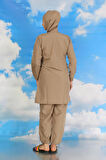 Kadın Tam Tesettür Mayo Bej