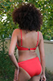 Kadın Destekli Fiyonklu Alt Üst Kırmızı Bikini Takım